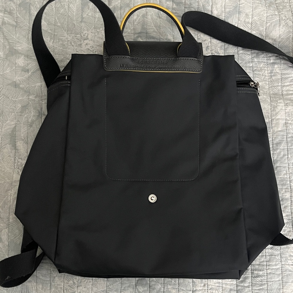 Longchamp large gunmetal Backpack - Picture 2 of 7